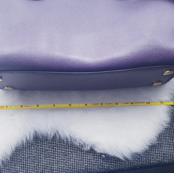 Michael Kors Purple Satchel Leather Bag - Picture 4 of 12